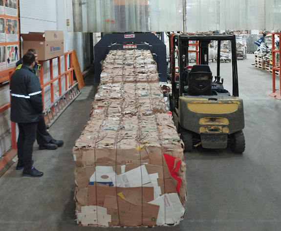 High-Efficiency Carton Baler Solution para sa Large-Scale Chain Supermarket sa Russia